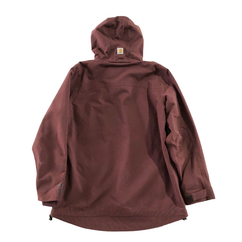 Carhartt Jacket Womens Size XL (16/18) Burgundy Shoreline Storm Defender Hooded - Picture 3 of 16